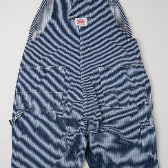Vintage 90s Round House Denim Engineer Striped Overalls - Picture 7 of 13